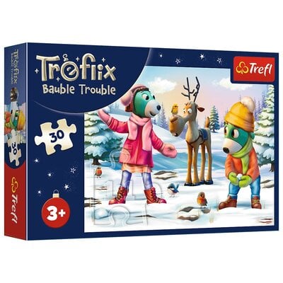 Puzzle TREFL Rodzina Treflików Świąteczny czas Treflików 18313 (30 elementów)