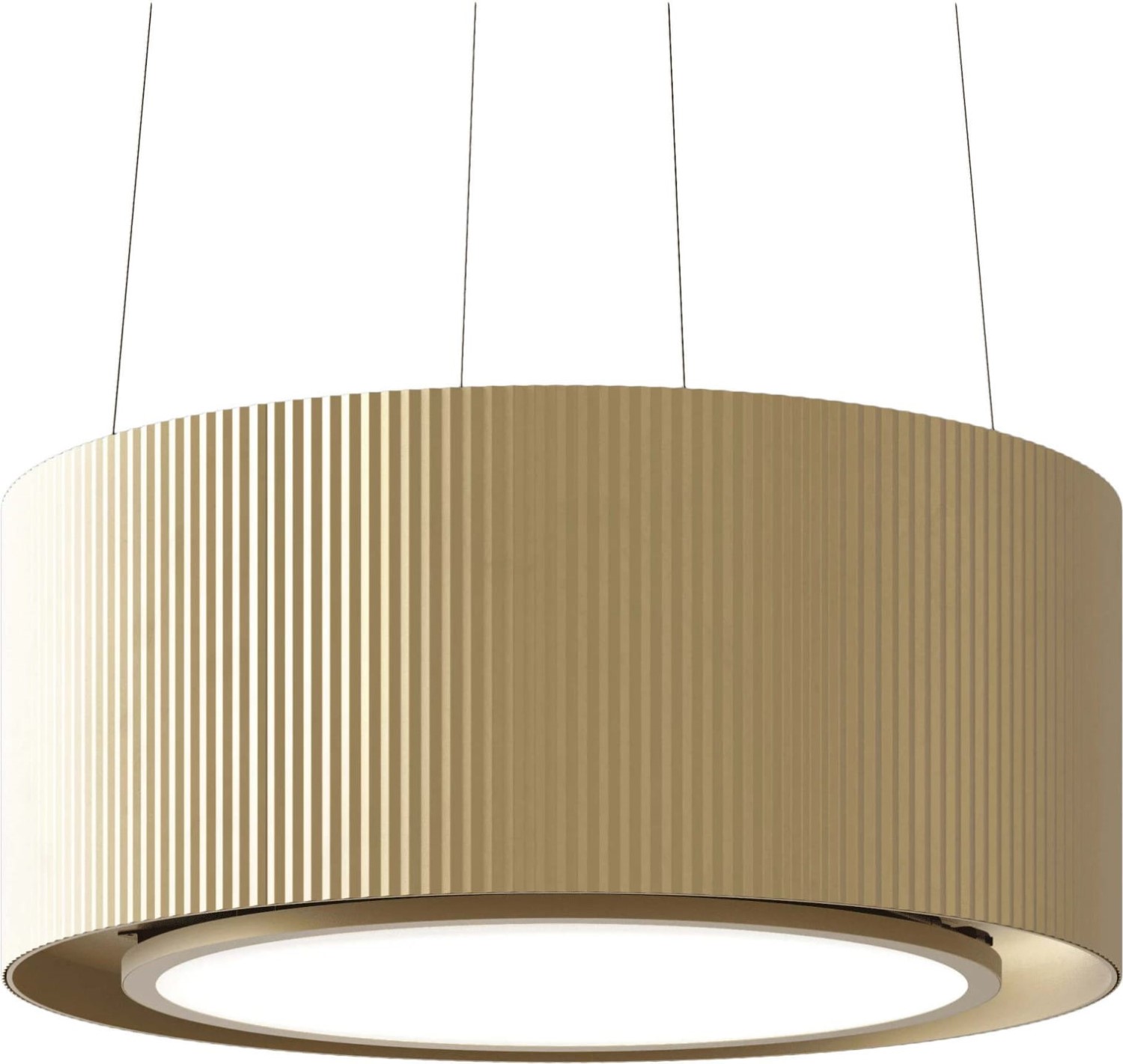 Okap wyspowy CIARKO DESIGN MONO LIGHT 80 gold 640 m3/h