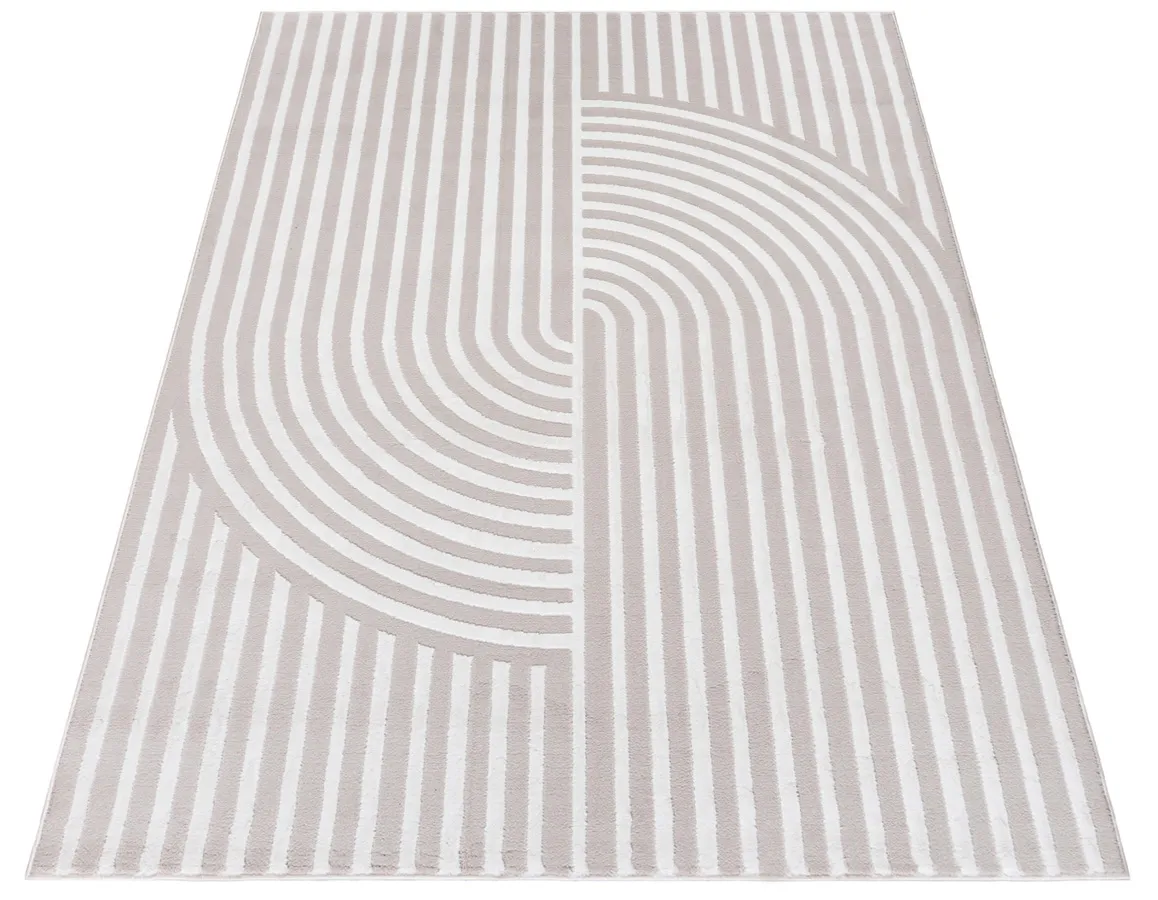 Szaro - biały dywan z tłoczeniami W1-H48