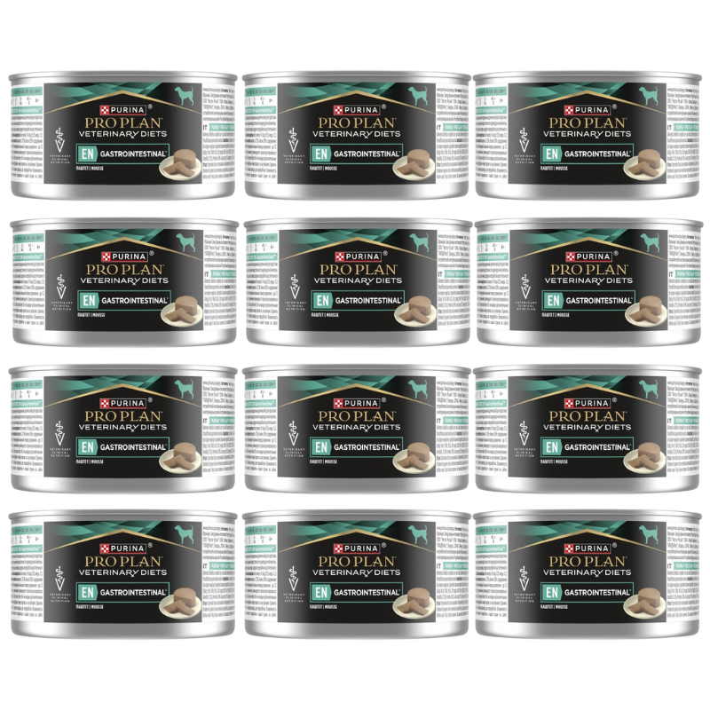 PRO PLAN Veterinary Diets Canine EN Gastrointestinal Karma dla psów mus 12x195g