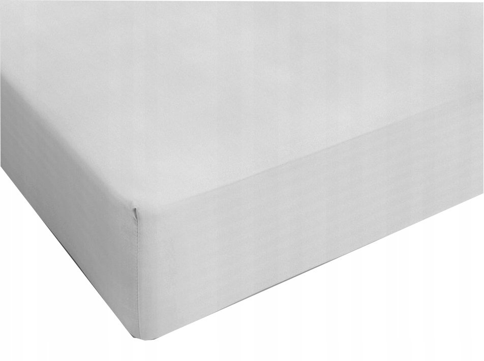 PRZEŚCIERADŁO HOTELOWE JERSEY Z GUMKĄ BIAŁE 110x200