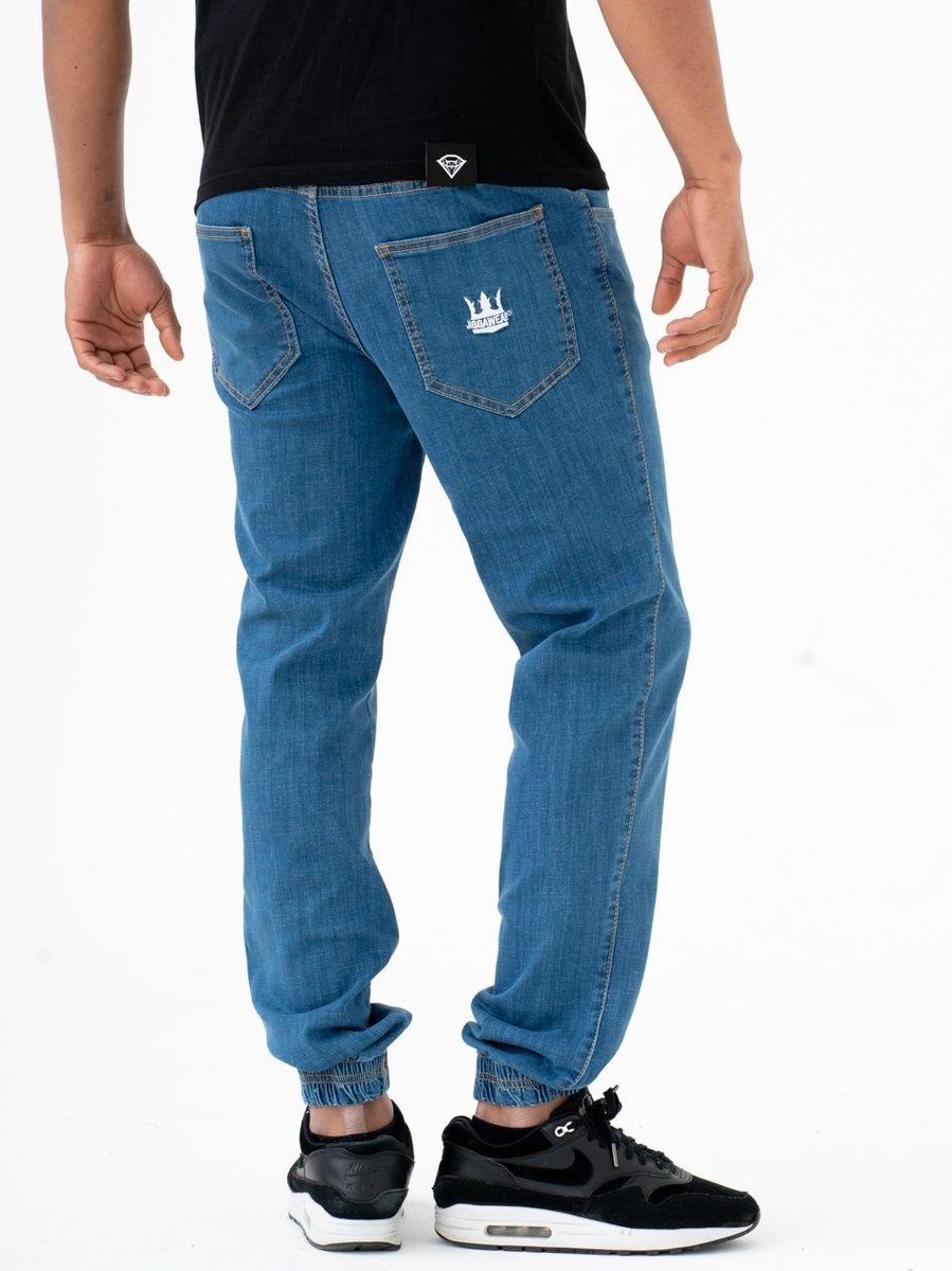 Spodnie Jeansowe Jogger Męska Jasne Niebieskie Jigga Crown Classic XL