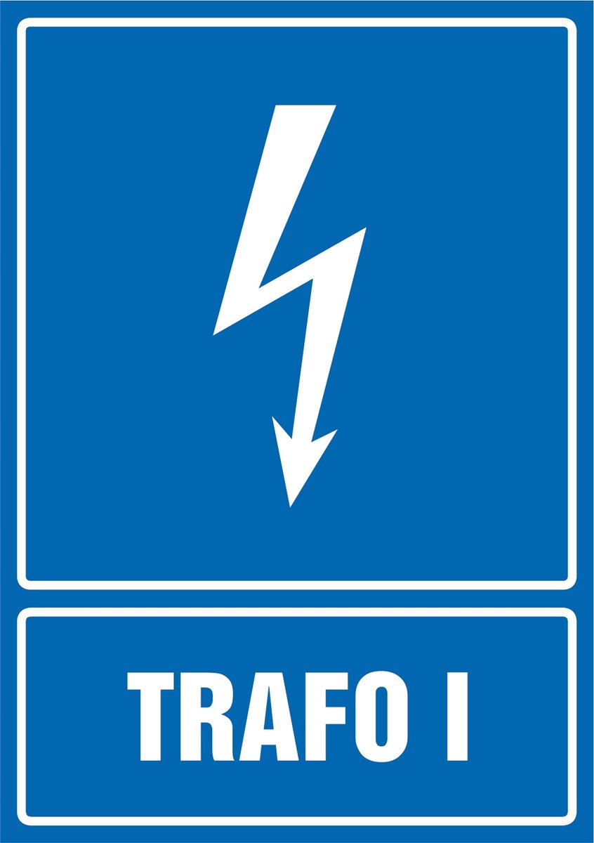 Naklejka Trafo 1 30x42cm