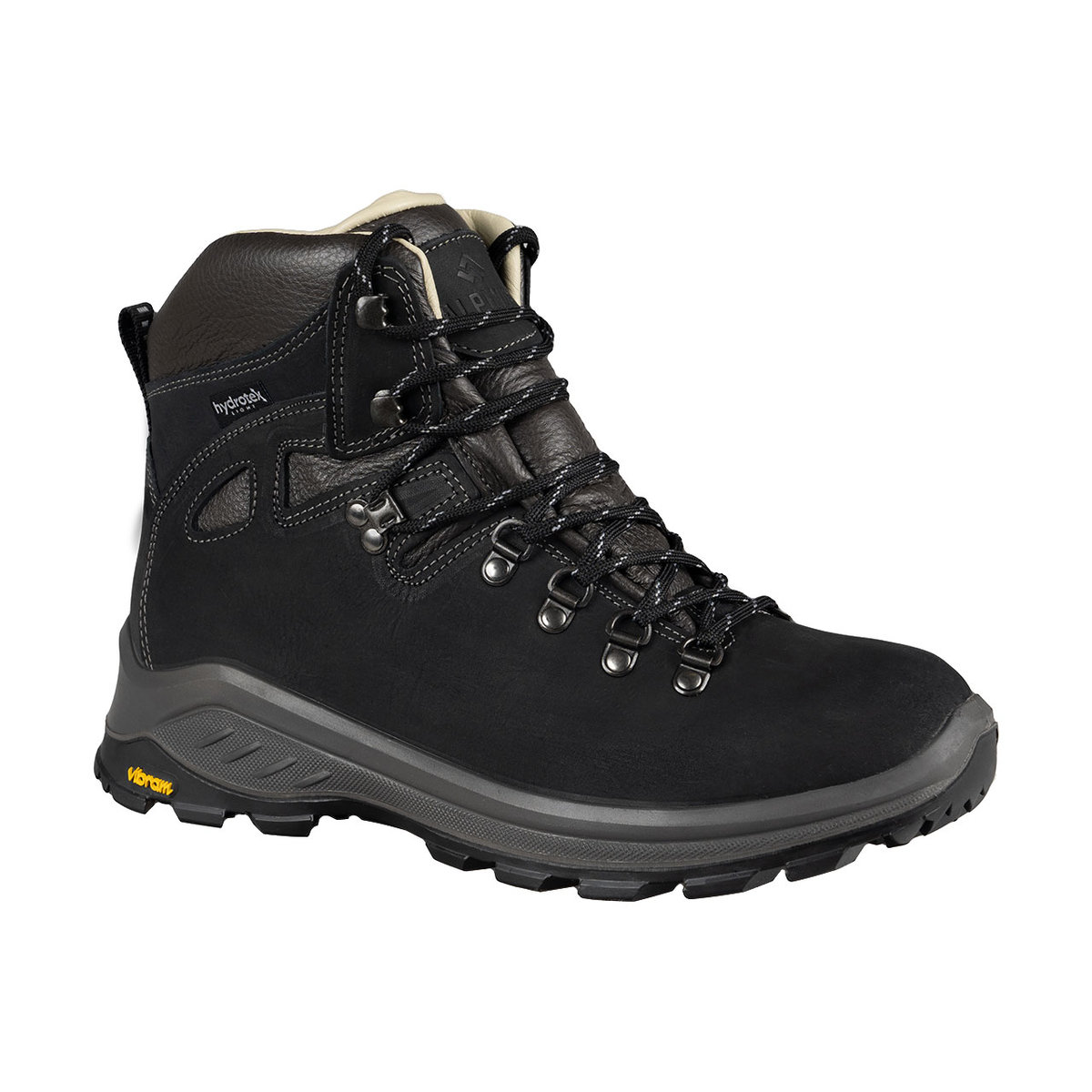 Buty trekkingowe męskie Alpinus Parnas czarne Membrana Hydrotex, Vibram 40