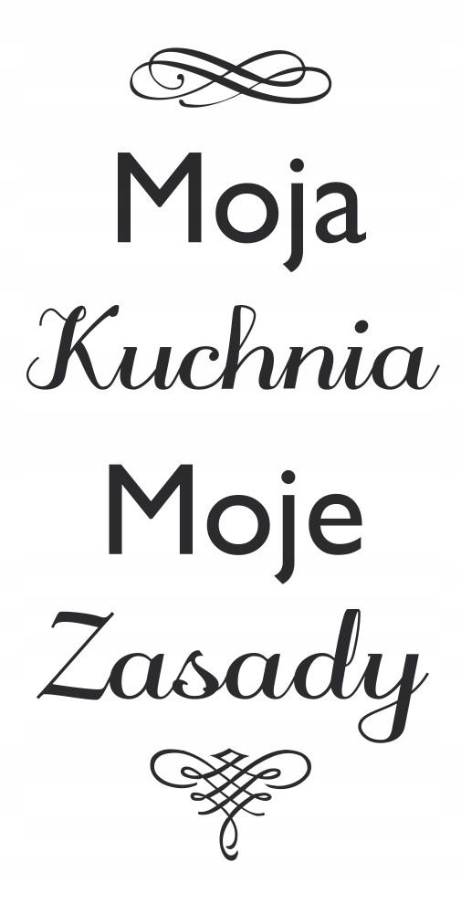 Naklejka do kuchni na ścianę napis KUCHNIA naklejka ścienna / Centrum Naklejek