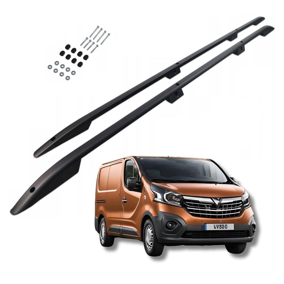 Relingi dachowe OPEL VIVARO RENAULT TRAFIC TALENTO NV300 2014- LONG CZARNE