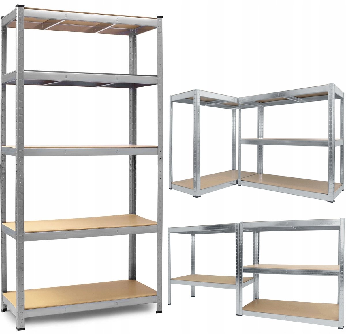 REGAŁ MAGAZYNOWY METALOWY 205x120x45 CM - UDŹWIG 1000 KG - LEGGER