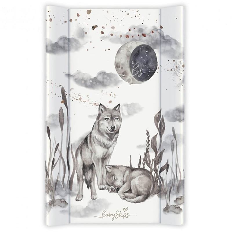 Przewijak usztywniany 50x80 Wolf Moonlight, BabySteps