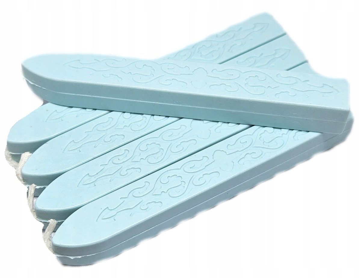 Wosk do lakowania zaproszeń kopert BABY BLUE 5szt