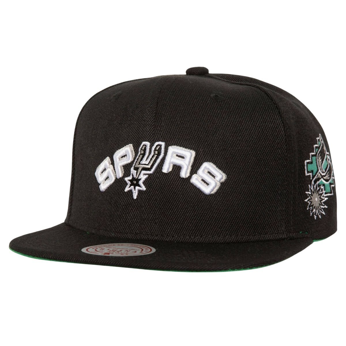 Mitchell & Ness czapka z daszkiem NBA San Antonio Spurs Triple Play Snapback HS8578-SASBLCK czarny OSFM