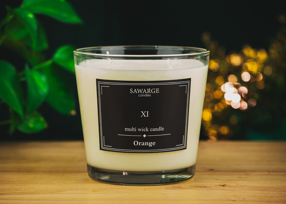 Świeca Zapachowa Sojowa No11 / Pomarańcza 800g/70h/Sawarge Candles
