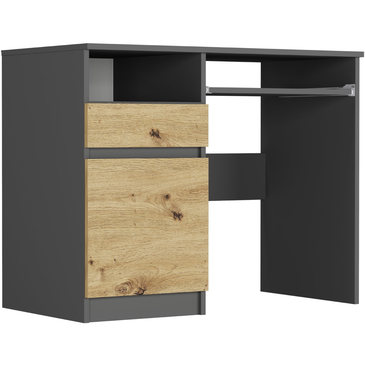 Framire Biurko Modern N-35L Lewe Antracyt mix Artisan