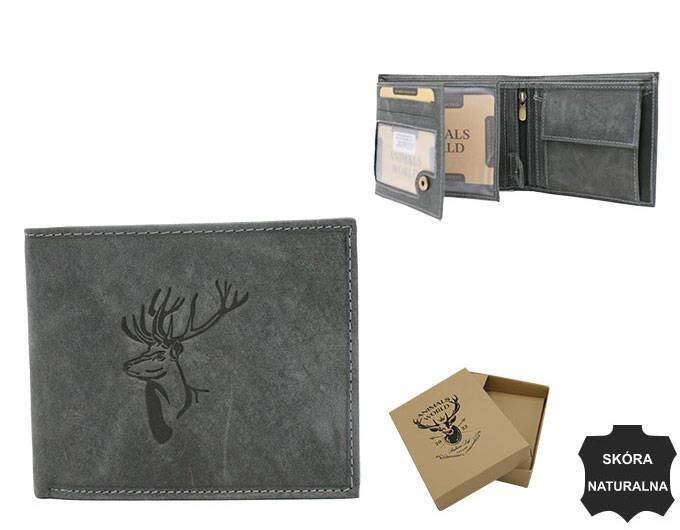 Portfel męski skórzany N992-CHM DEER BROWN
