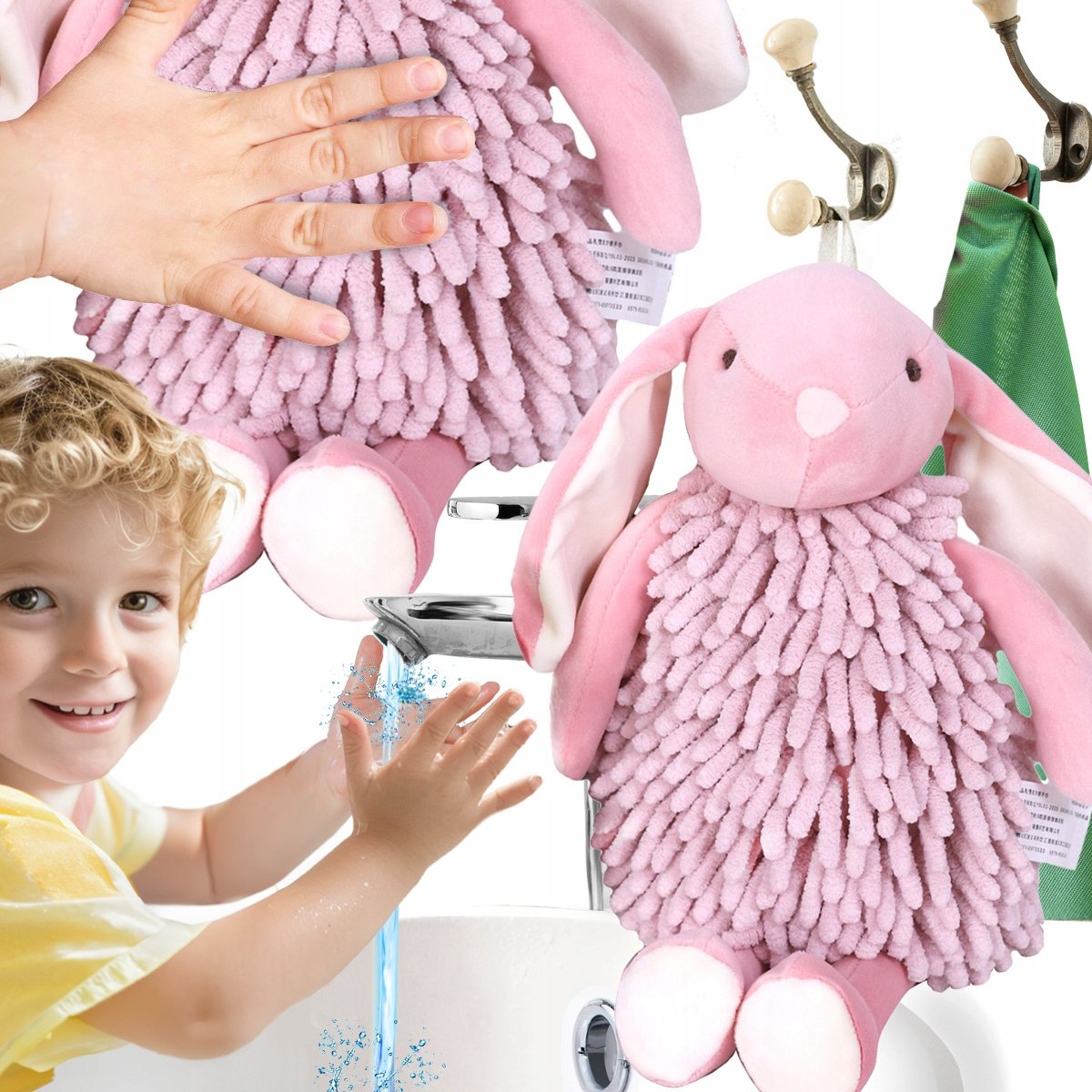 RĘCZNIK DLA DZIECI DO RĄK BUZI DO PRZEDSZKOLA ŻŁOBKA 35X15 MAŁY RĘCZNICZEK