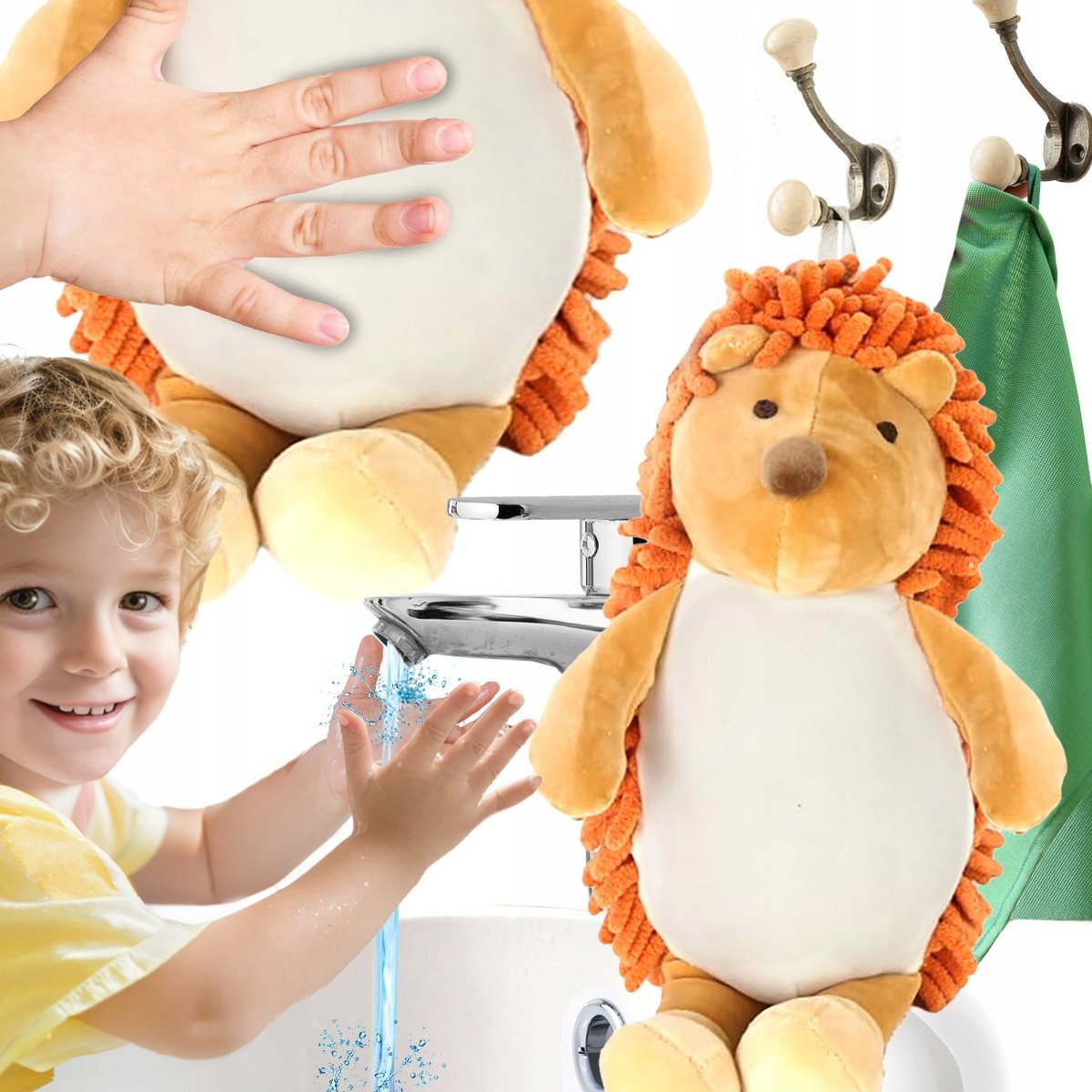 RĘCZNIK DLA DZIECI DO RĄK BUZI DO PRZEDSZKOLA ŻŁOBKA 33X23 MAŁY RĘCZNICZEK