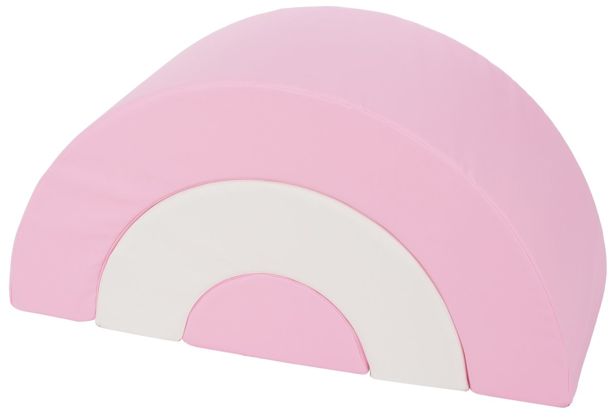 Zestaw 3 klocków piankowych Mini Tęcza (biały, różowy (pastel))