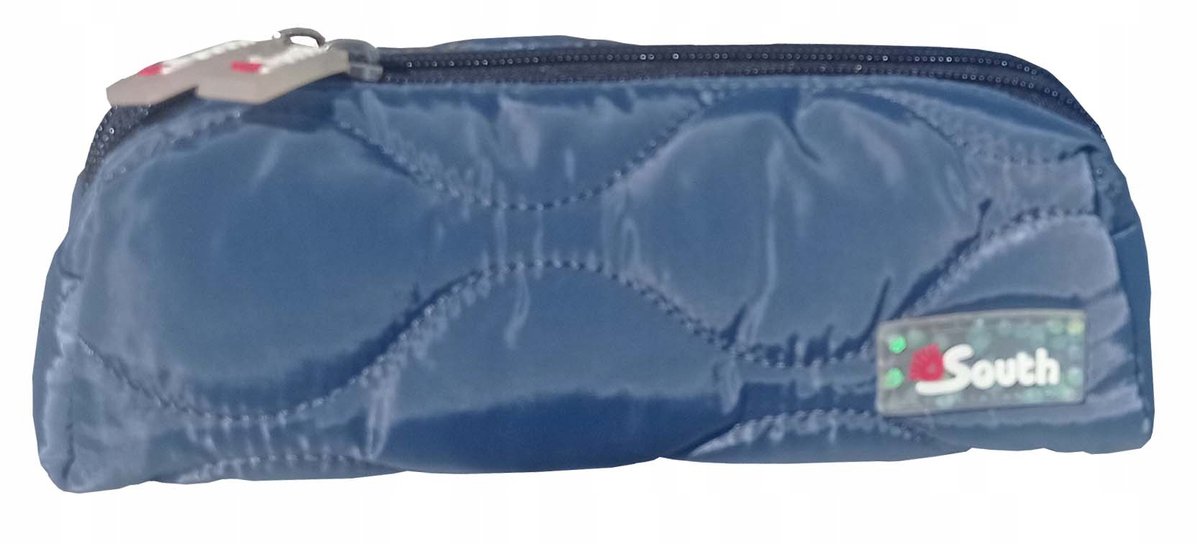 Piórnik SOUTH, niebieski, pikowany SO-1183
