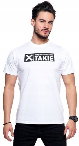 Moraj T-shirt Z Napisem Koszulka Krótki Rękaw 2XL