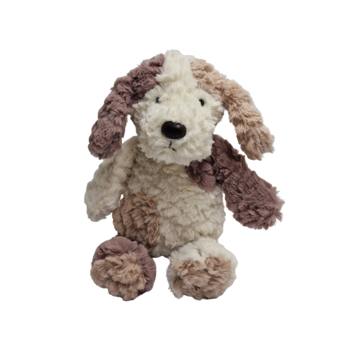 Maskotka Dog Pluszak Piesek Biało Brązowy 35cm
