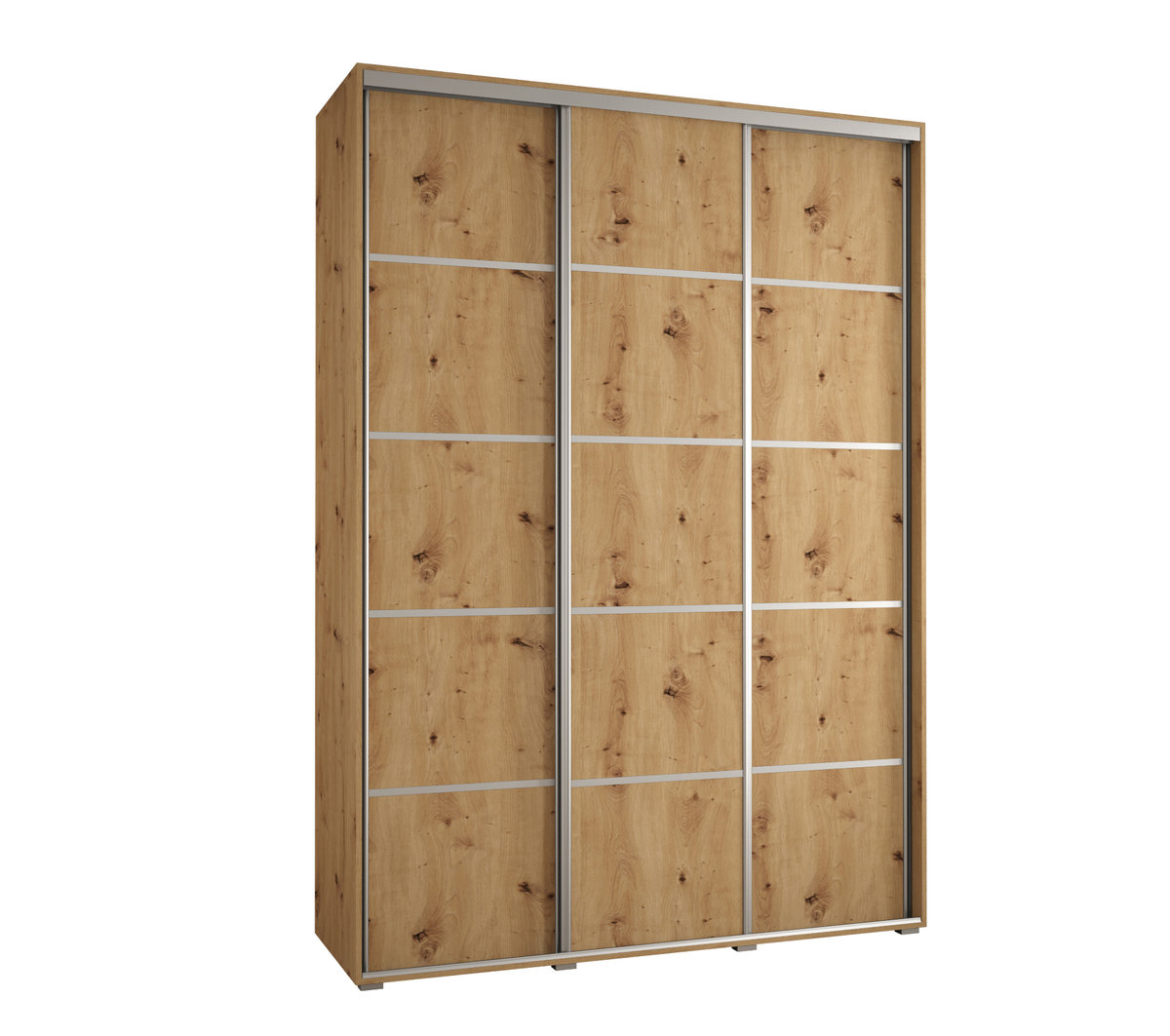 Szafa przesuwna wysoka Davos 4 180 gł. 60 artisan + artisan + srebrny