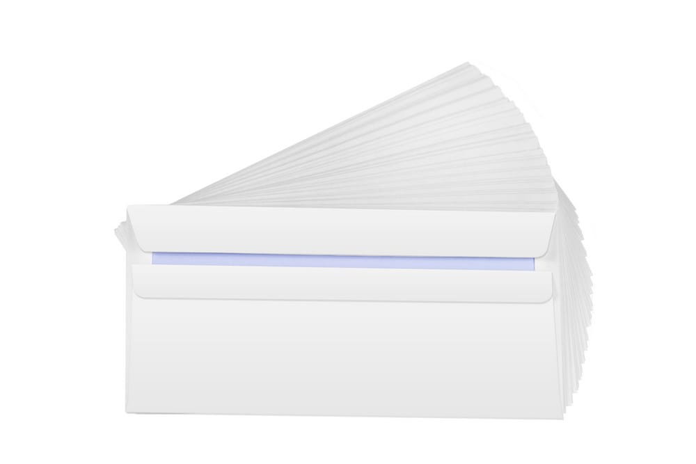 Koperty bez okienka DL (110 x 220 mm) biały 1000szt