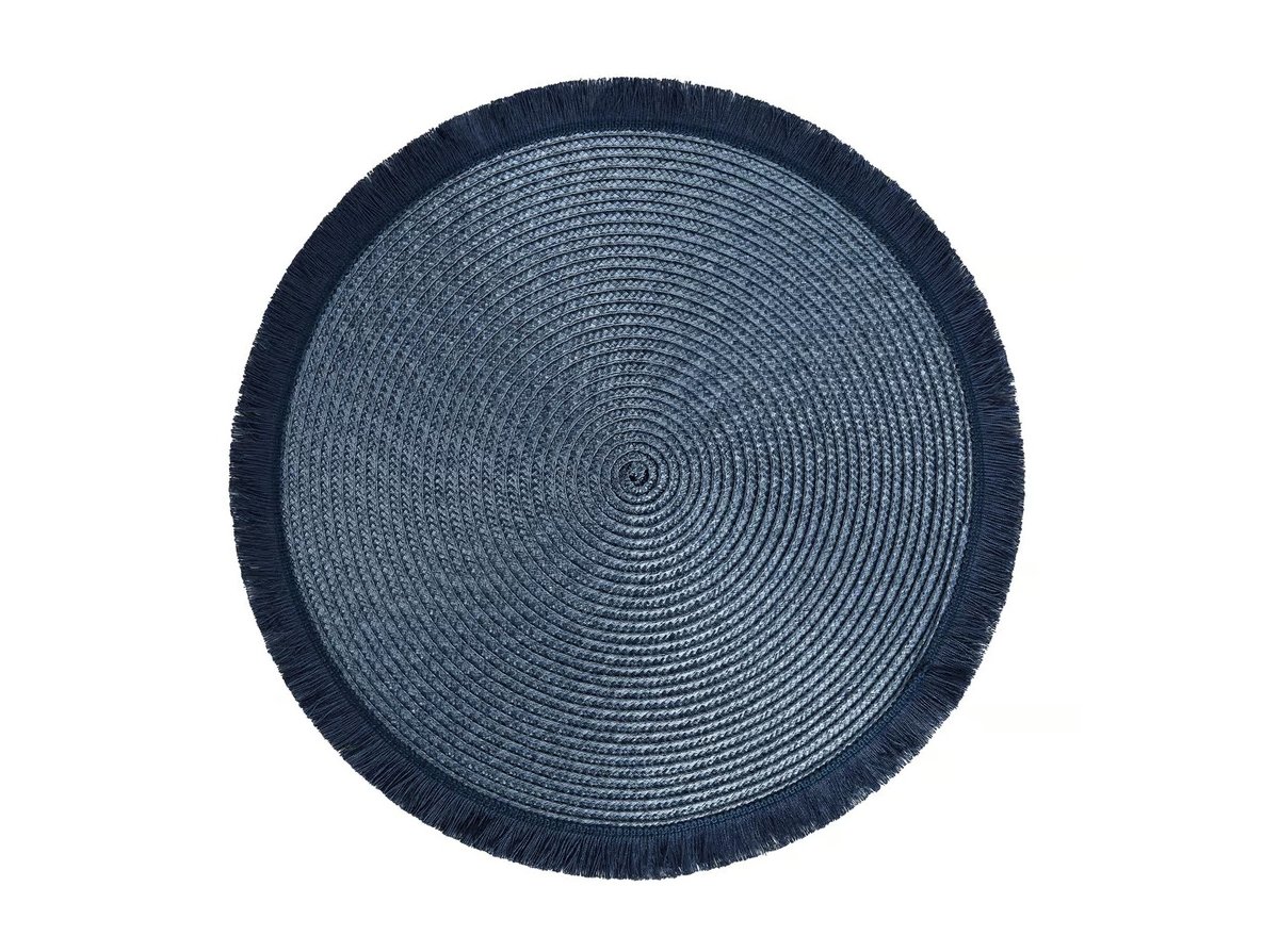 Mata na stół okrągła 38 cm Hawai granatowa