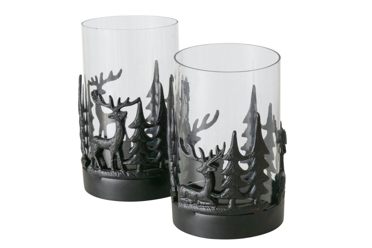 Zestaw latarni Boltze Viktor świeczniki 2 sztuki