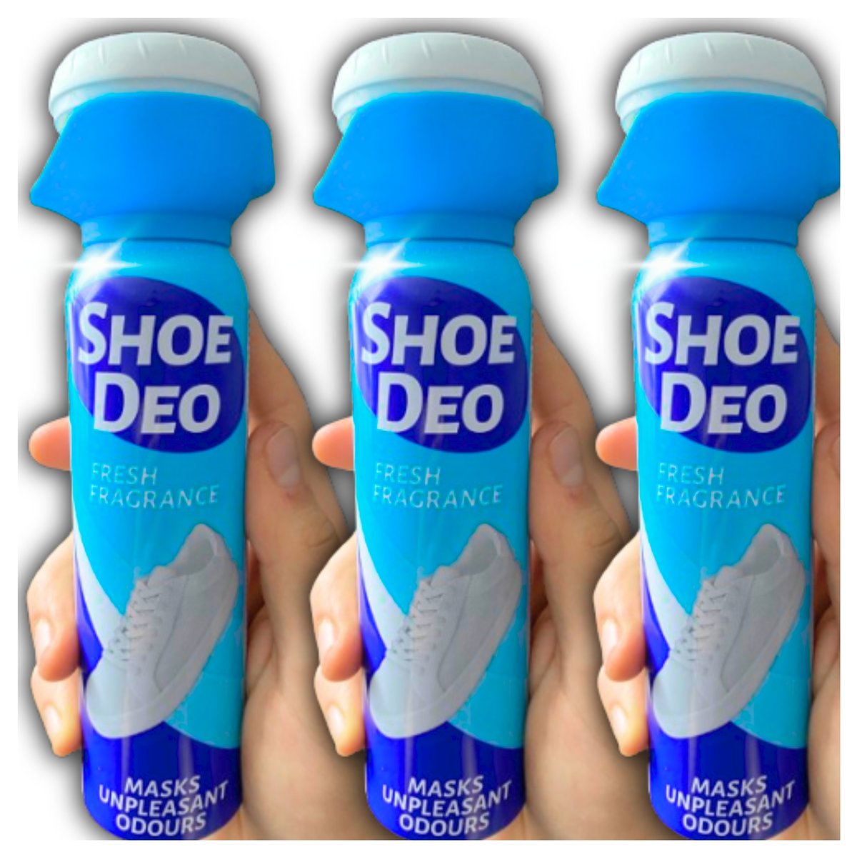 3x ODŚWIERZACZ DO BUTÓW SHOE DEO 150 ML DEZODORANT DO OBUWIA