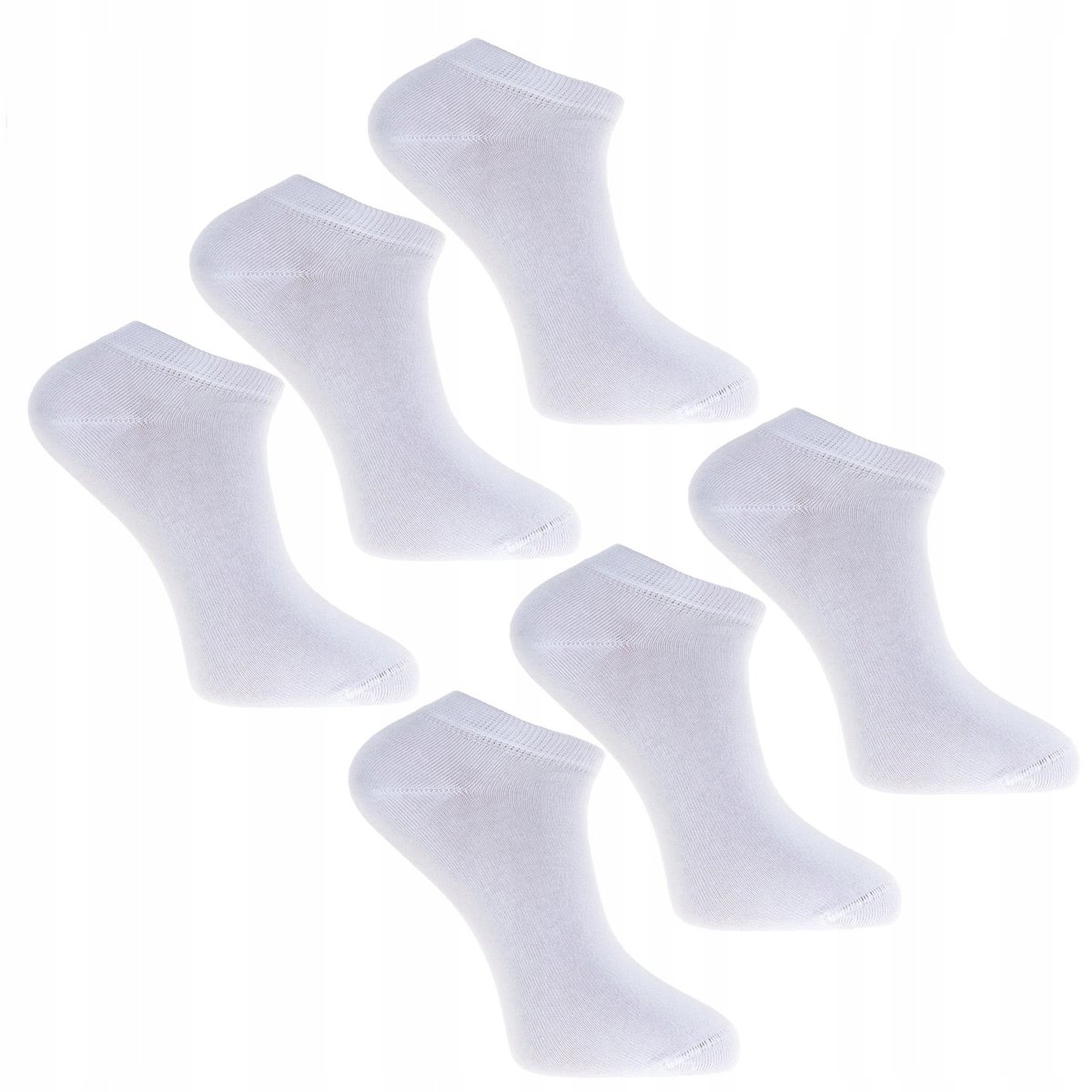 Skarpetki Stopki Męskie Białe Bawełniane MORAJ 6-pak 39-42