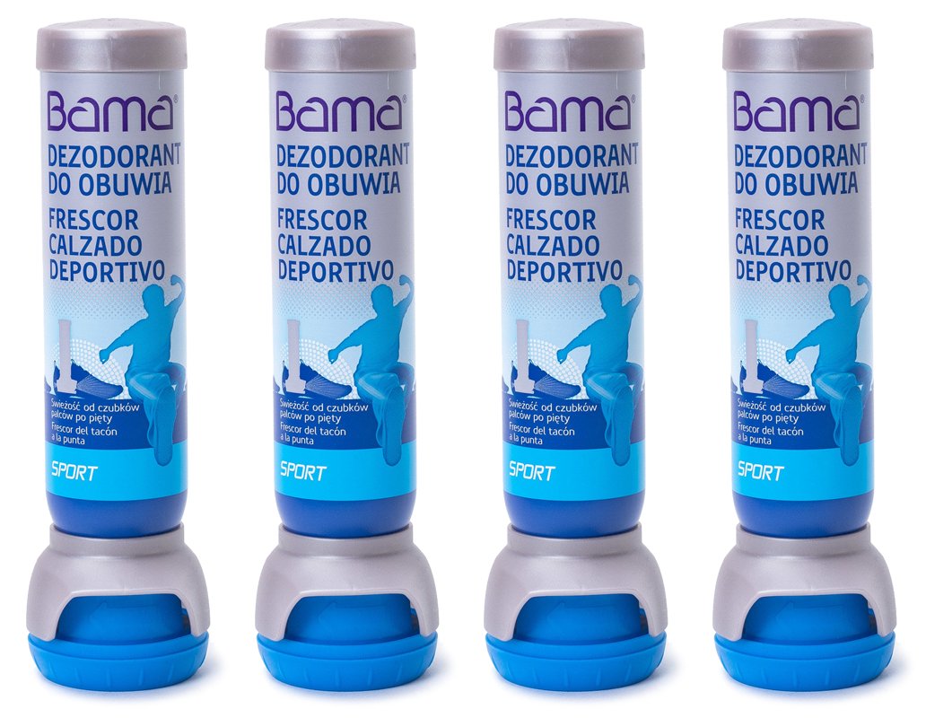 Odświeżacz, dezodorant do butów Bama Trainer Fresh - Zestaw 4 x 100 ml