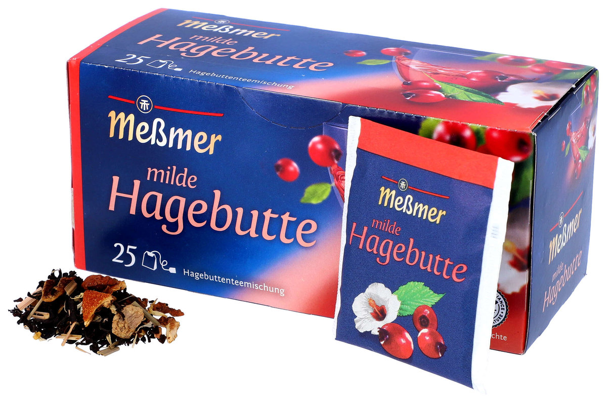 Messmer, herbata owocowa, dzika róża, 25 torebek