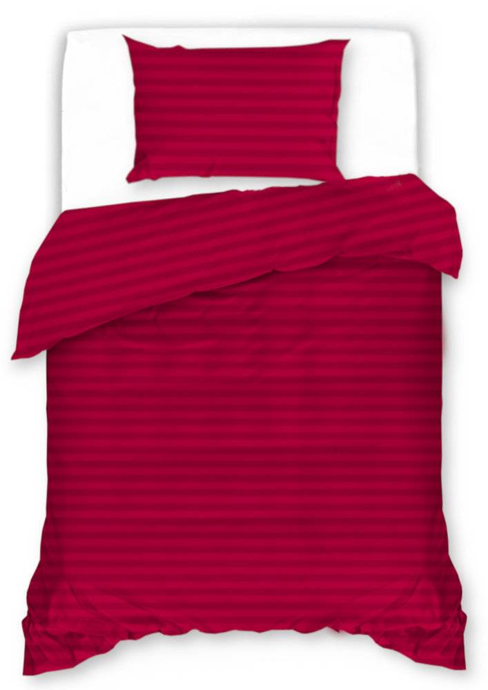 Pościel Hotelowa 140X200 Cristal Czerwona 3016
