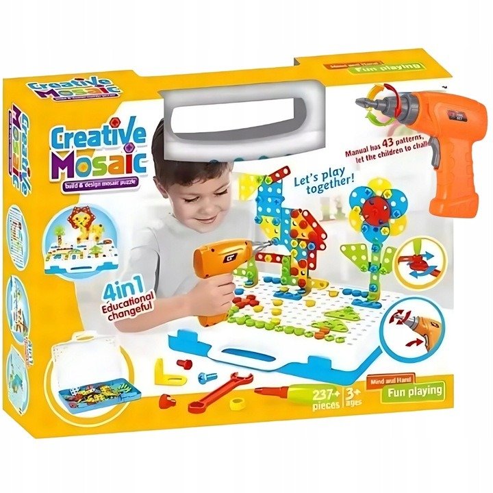 Klocki konstrukcyjne Zestaw majsterkowicza zabawka edukacyjna