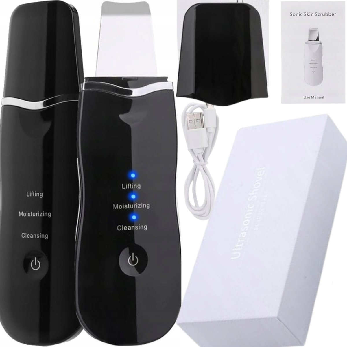 PEELING KAWITACYJNY URZĄDZENIE 5W1 ZESTAW TWARZY