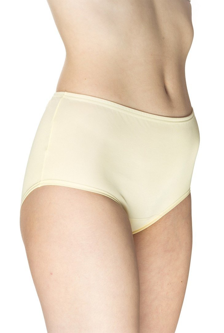 Gładkie figi damskie Eliza z wysokim stanem : Kolor - Ecru, Rozmiar - 54