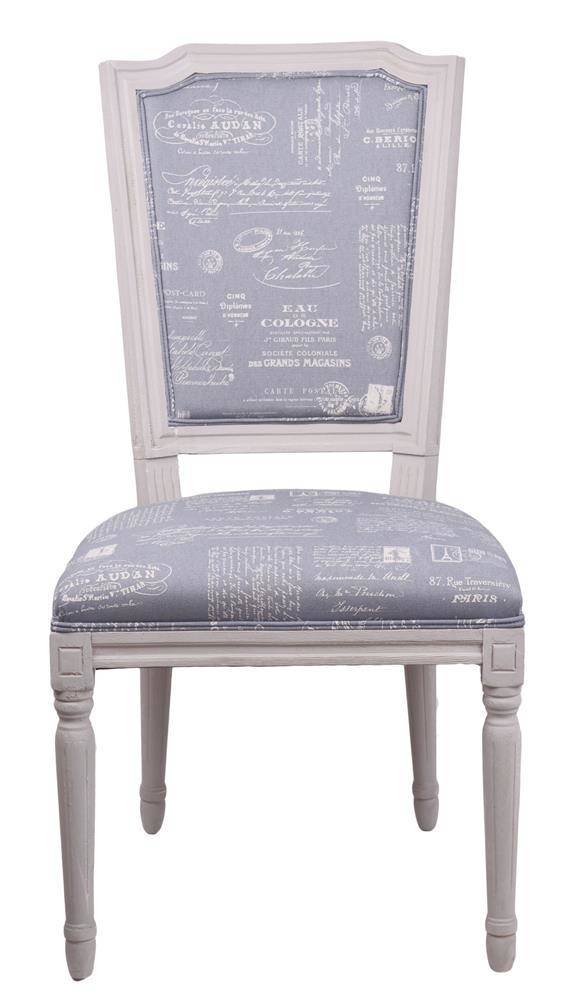 Krzesło drewno z obiciem beż mat*