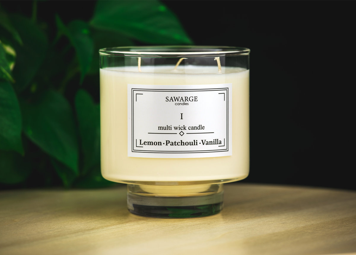 Świeca Zapachowa Sojowa No1/ Wanilia Paczula Cytryna 450g/50h/Sawarge Candles