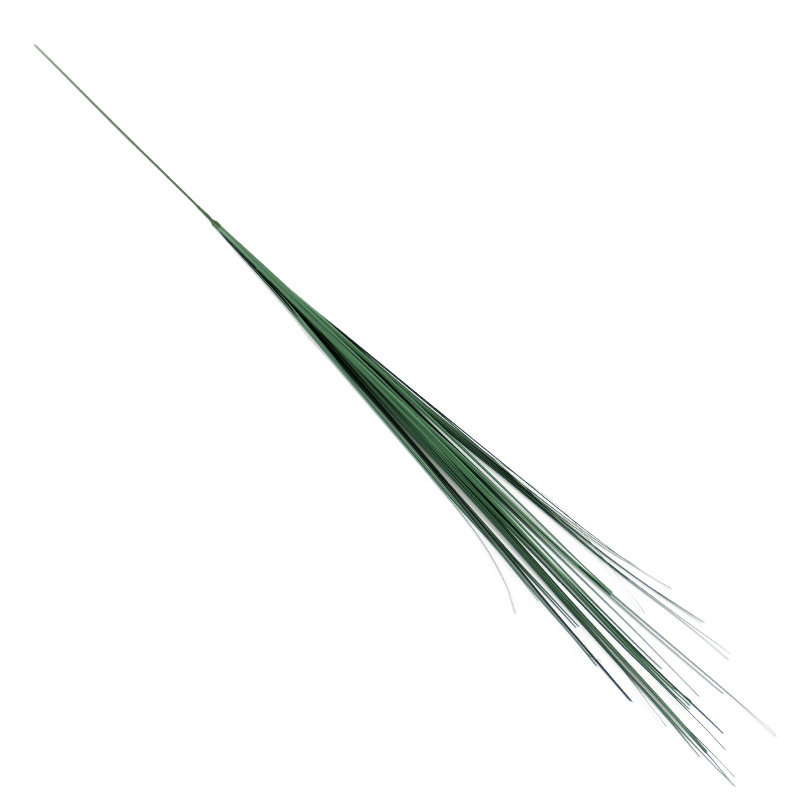 Sztuczna trawa dekoracyjna sceniczna roślina do salonu źdźbło pęk gałązka trawy ciemno zielona DFS019