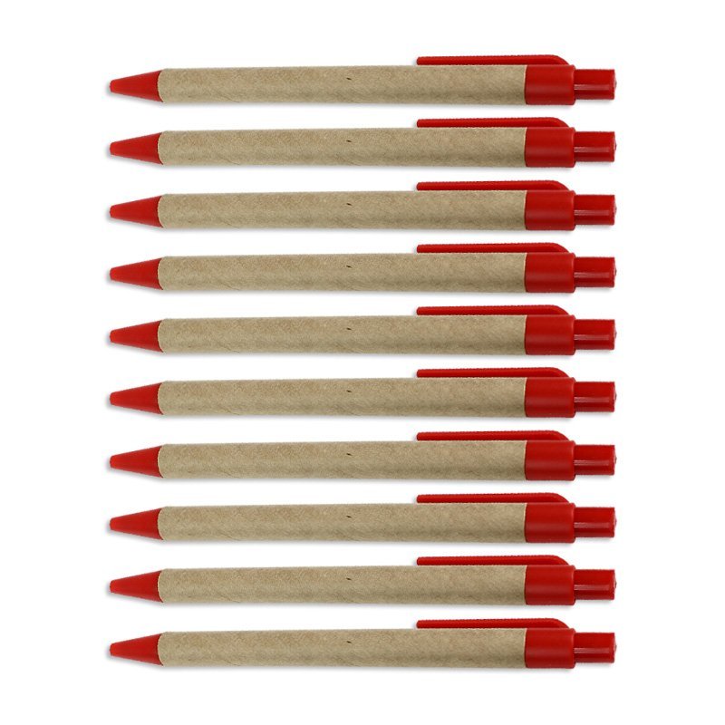 Komplet długopisów papierowych eko 10 szt cienkopis do pisania UC1910913