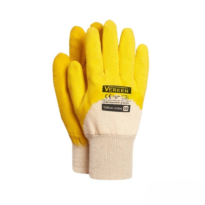 Rękawice Robocze Lateksowe Yellow-Stone Grip RGS ROZM 10