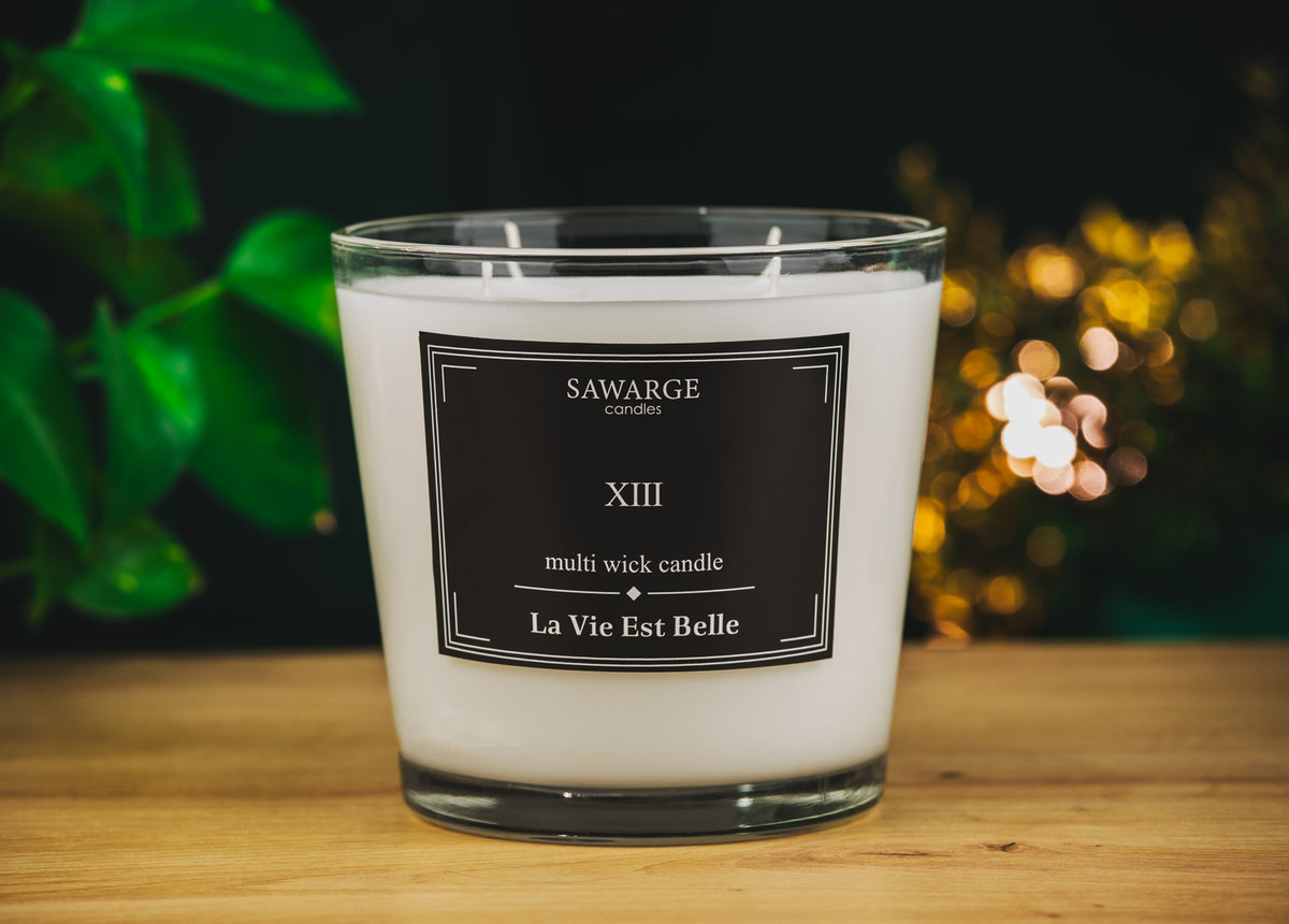 Świeca Zapachowa Sojowa No13 / La Vie Est Belle 800g/70h/Sawarge Candles