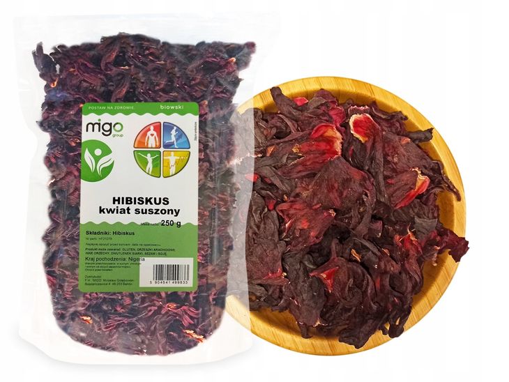 HIBISKUS Suszony, kwiat Hibiskusa herbata - 250g