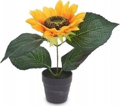 ASJ Commerce Sztuczny kwiat, roślina, roślinka. Imitacja słonecznika w donicy. Słonecznik.