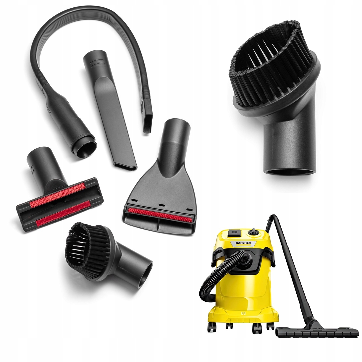 Zestaw Końcówek Ssawek Do Karcher WD3 WD3P WD2 WD4 WD5 WD6 Se Parkside