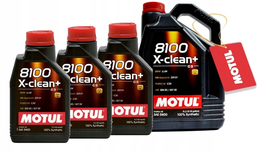 Motul 8100 X-clean+ Plus 5W30 C3 504/507 8L