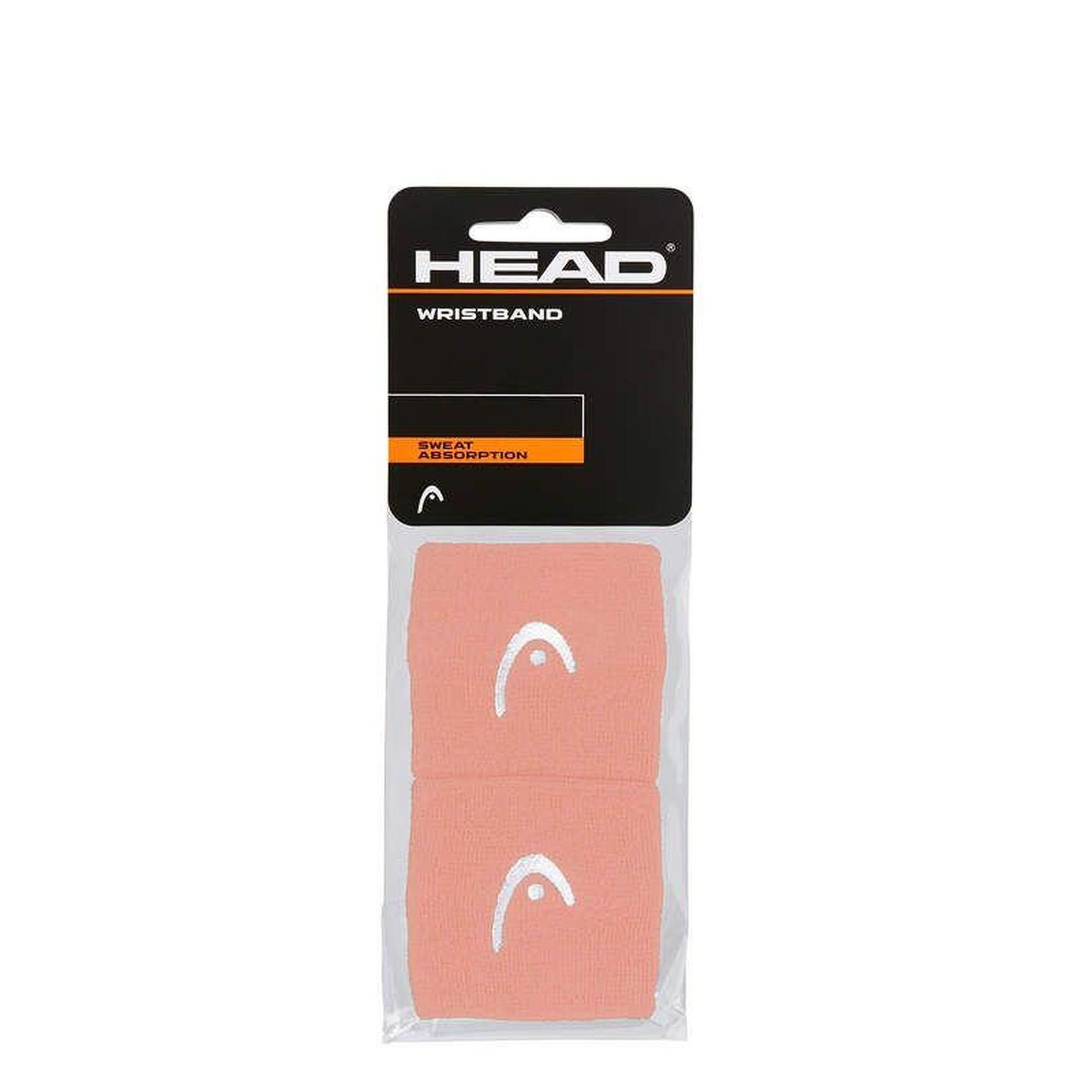 Frotka na rękę Head Wirstband 2,5 rose x 2 szt.