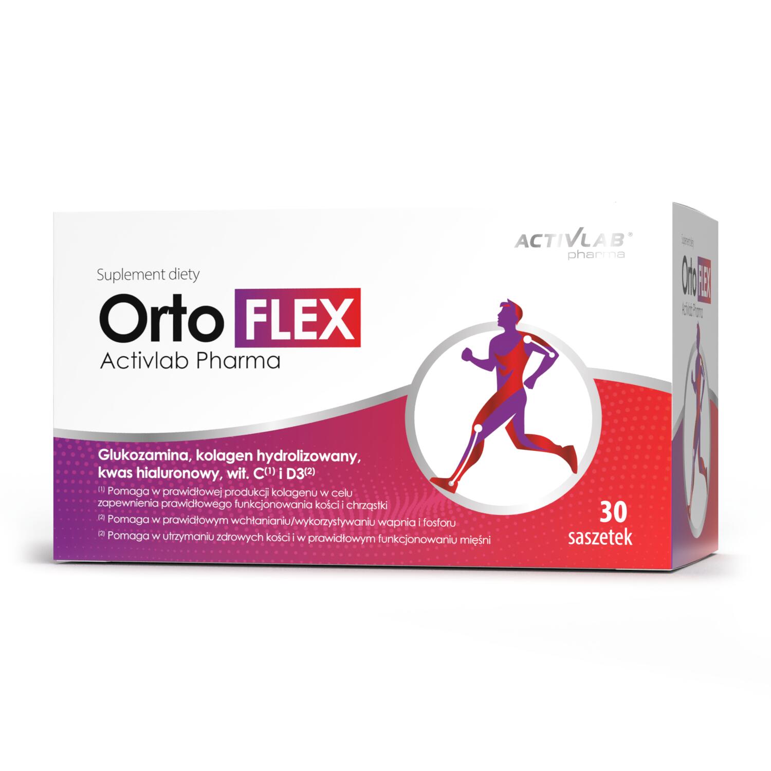 Suplement na stawy ACTIVLAB OrtoFlex Pomarańczowy (30 saszetek)