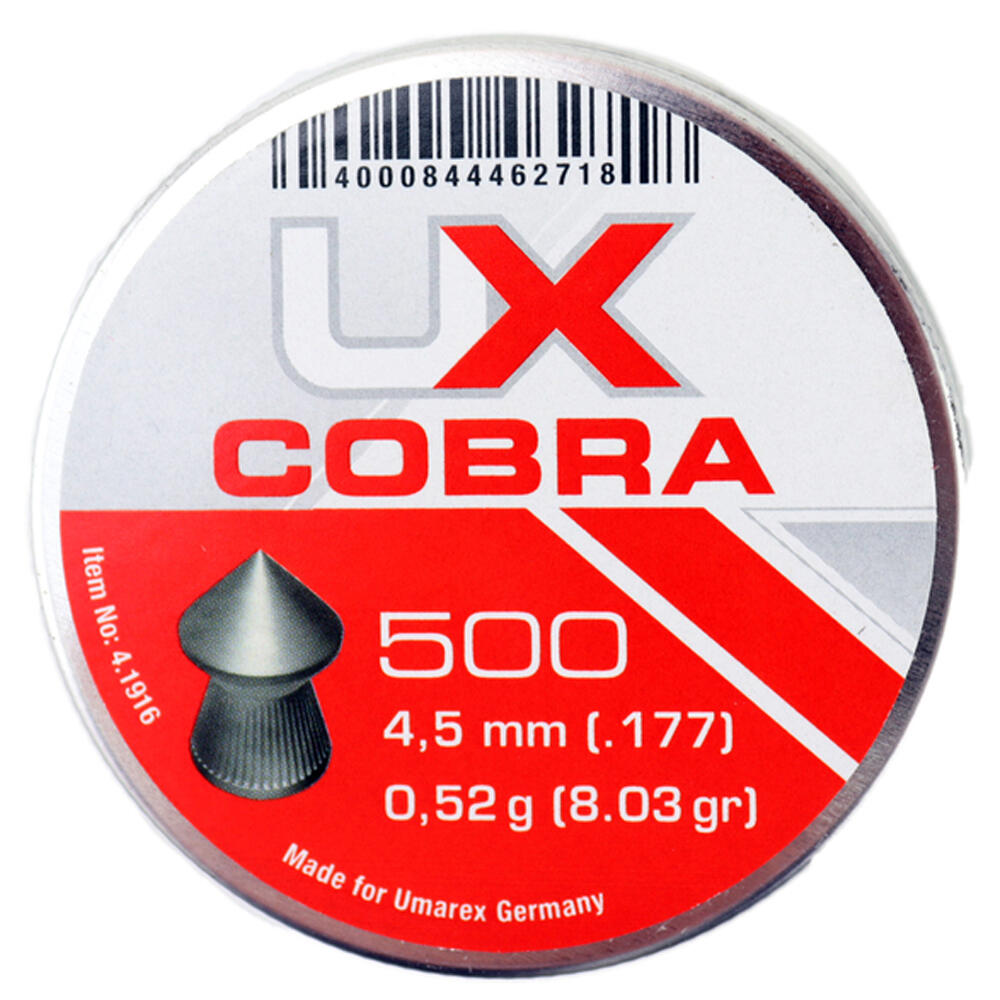 UMAREX NIEMCY śrut 4,5 mm UMAREX COBRA szpic molet. 500 szt. + darmowy zwrot (4.1916) 4.1916