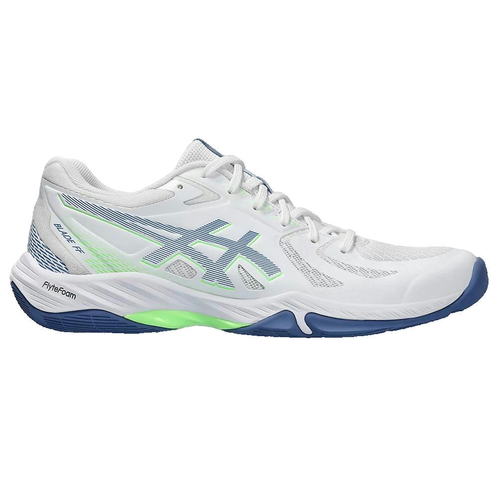 Buty do squasha męskie ASICS Blade FF white/denim blue