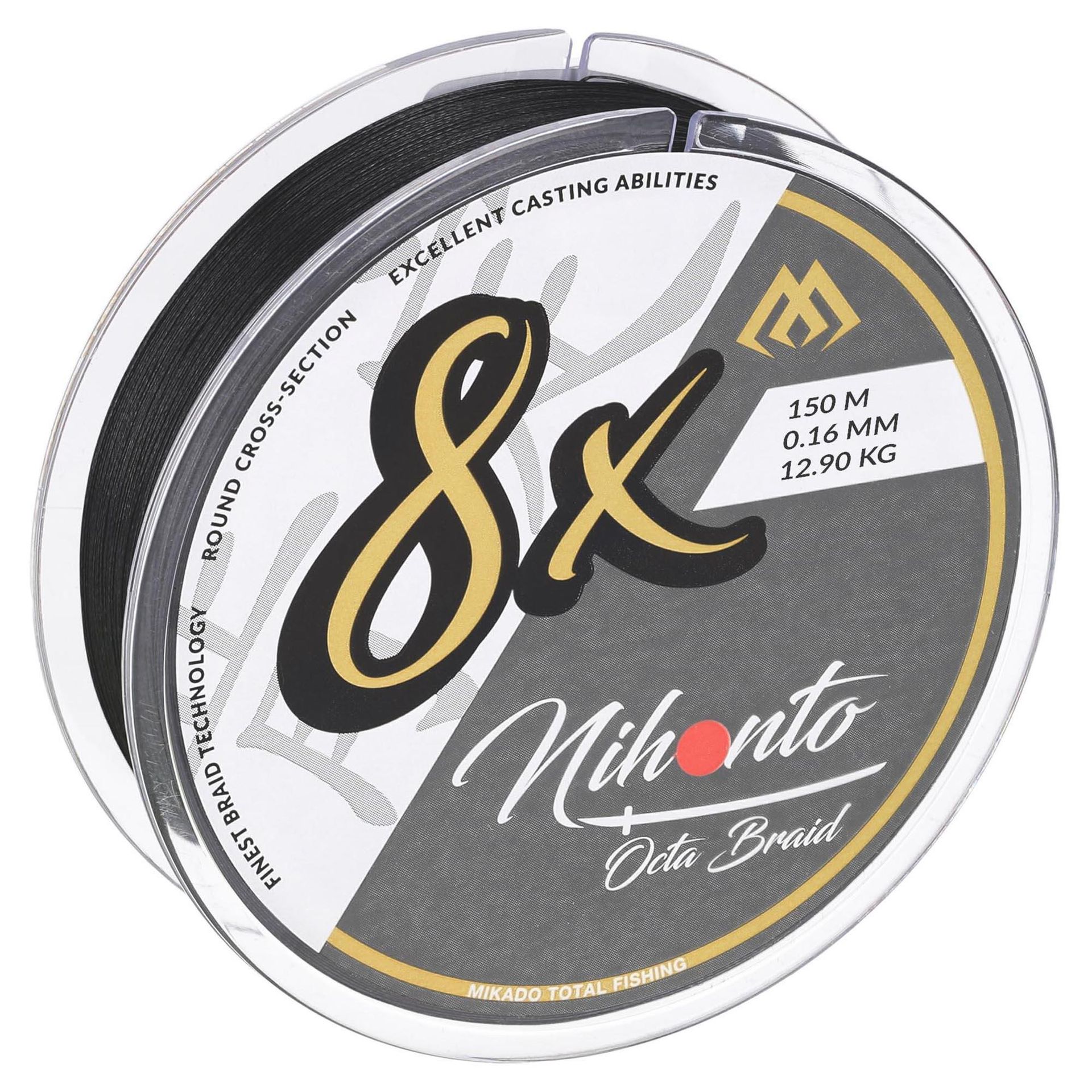 Mikado Plecionka x8 Octa Braid 0,16 mm Czarna 150m
